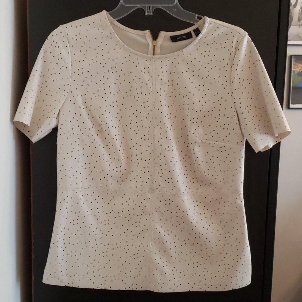 APT 9 Short Sleeve Patterned Blouse